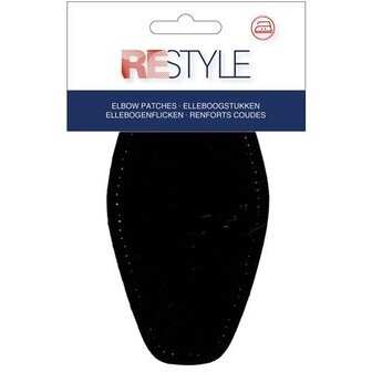 Restyle Elleboogstukken van suedine  - Kleur 000