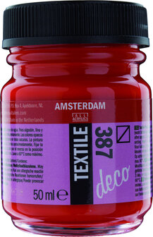 Amsterdam Deco Textiel 50 ml Flacon 387 Helderrood