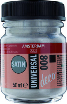 Amsterdam Deco Universal Satin 50 ml Flacon 800 Zilver 