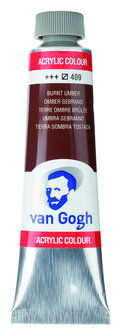 Van Gogh Acrylverf tube 40ml 409 Omber gebrand