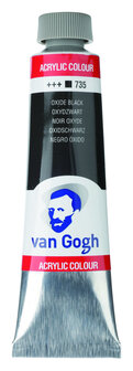 Van Gogh Acrylverf tube 40ml 735 Oxydzwart