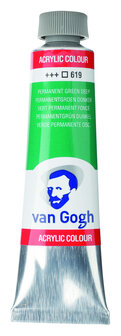Van Gogh Acrylverf tube 40ml 619 Permanentgroen donker
