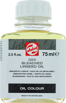 Talens 025 Gebleekte lijnolie flacon 75 ml