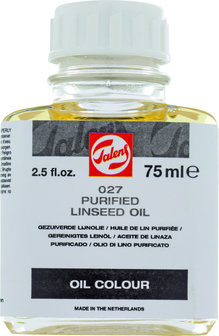 Talens 027 Gezuiverde lijnolie flacon 75 ml