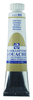 Gouache Plakkaatverf Extra Fijn tube 20 ml 802 Lichtgoud
