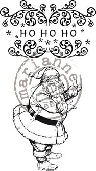 Marianne Design Clearstempel CS0873 Vintage Ho Ho Ho