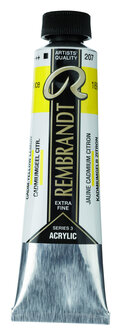 Rembrandt Acrylverf tube 40 ml nr. 207 Cadmiumgeel citroen