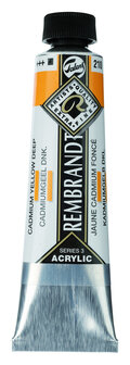 Rembrandt Acrylverf tube 40 ml nr. 210 Cadmiumgeel donker