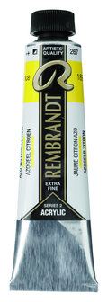Rembrandt Acrylverf tube 40 ml nr. 267 Azogeel citroen