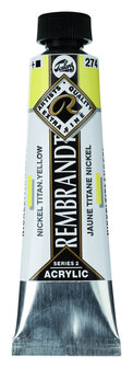 Rembrandt Acrylverf tube 40 ml nr. 274 Nikkeltitaangeel