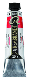 Rembrandt Acrylverf tube 40 ml nr. 303 Cadmiumrood licht