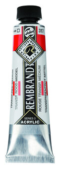 Rembrandt Acrylverf tube 40 ml nr. 317 Transparantrood middel