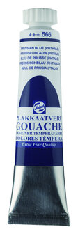 Gouache Plakkaatverf Extra Fijn tube 20 ml 566 Pruisischblauw (phtalo)