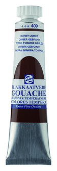 Gouache Plakkaatverf Extra Fijn tube 20 ml 409 Omber gebrand