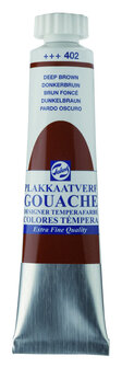 Gouache Plakkaatverf Extra Fijn tube 20 ml 402 Donkerbruin