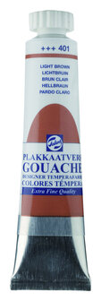 Gouache Plakkaatverf Extra Fijn tube 20 ml 401 Lichtbruin