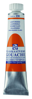 Gouache Plakkaatverf Extra Fijn tube 20 ml 236 Lichtoranje