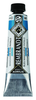 Rembrandt Acrylverf tube 40 ml nr. 582  Mangaanblauw phtalo