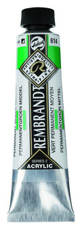 Rembrandt Acrylverf tube 40 ml nr. 614 Permanentgroen middel