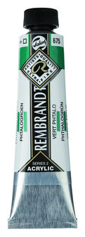 Rembrandt Acrylverf tube 40 ml nr. 675 Phthalo Groen