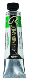 Rembrandt Acrylverf tube 40 ml nr. 619 Permanentgroen Donker