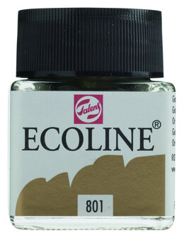 Ecoline Vloeibare waterverf flacon 30ml 801 Goud