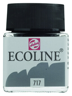 Ecoline Vloeibare waterverf flacon 30ml 717 Koudgrijs