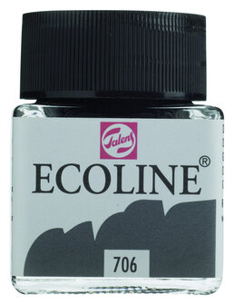 Ecoline Vloeibare waterverf flacon 30ml 706 Donkergrijs