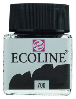 Ecoline Vloeibare waterverf flacon 30ml 700 Zwart