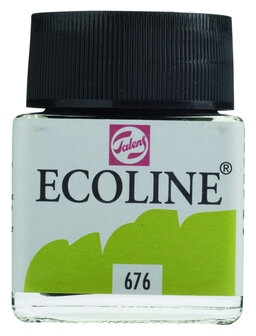 Ecoline Vloeibare waterverf flacon 30ml 676 Grasgroen