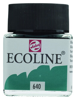 Ecoline Vloeibare waterverf flacon 30ml 640 Blauwgroen