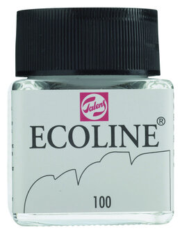 Ecoline Vloeibare waterverf flacon 30ml 100 Wit