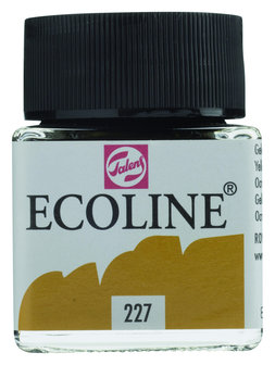 Ecoline Vloeibare waterverf flacon 30ml 227 Gele oker