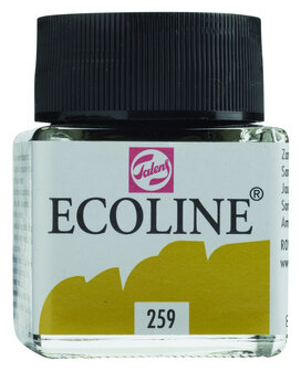 Ecoline Vloeibare waterverf flacon 30ml 259 Zandgeel