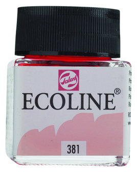 Ecoline Vloeibare waterverf flacon 30ml 381 Pastelrood