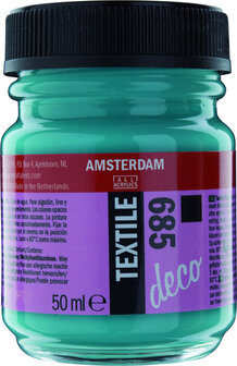 Amsterdam Deco Textiel 50 ml Flacon 685 Turkoois dekkend