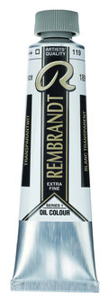 Rembrandt Olieverf tube 40 ml  119 Transparant Wit