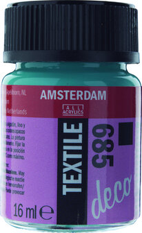 Amsterdam Deco Textiel 16 ml Flacon 685 Turkoois dekkend