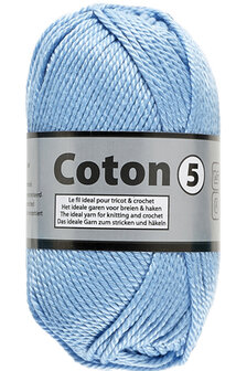 LY Coton 5  011 BabyBlauw