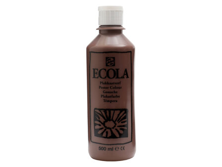 Ecola (Talens Plakkaatverf) 500 ml nr. 400 Bruin