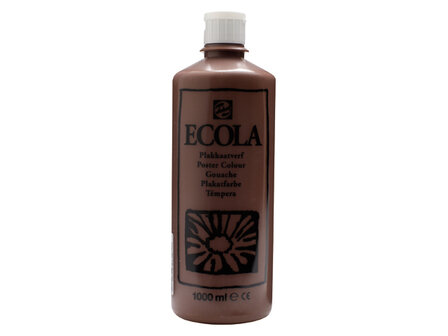 Ecola (Talens Plakkaatverf) 1000 ml nr. 400 Bruin