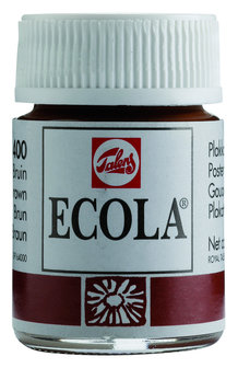 Ecola (Talens Plakkaatverf)  16 ml nr. 400 Bruin