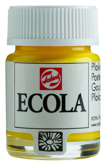 Ecola (Talens Plakkaatverf)  16 ml nr. 200 Geel