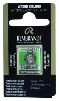 Rembrandt Aquarelverf napje  662 PermanentGroen