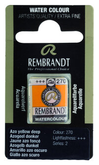 Rembrandt Aquarelverf napje  270 AzoYellowDeep