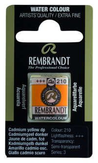 Rembrandt Aquarelverf napje  210 CadmiumYellowDeep