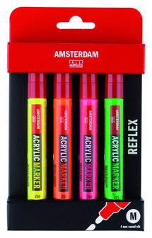 Amsterdam Acrylic Marker 4mm set Reflex