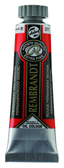 Rembrandt Olieverf tube 15 ml  377 PermanentRoodMiddel