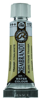 Rembrandt Aquarelverf tube 5 ml  112 Transparant Titaanwit  