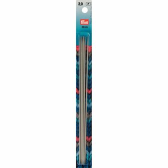 Prym Kousenbreinaalden 2mm 20cm zonder knop (5 stuks naalden)